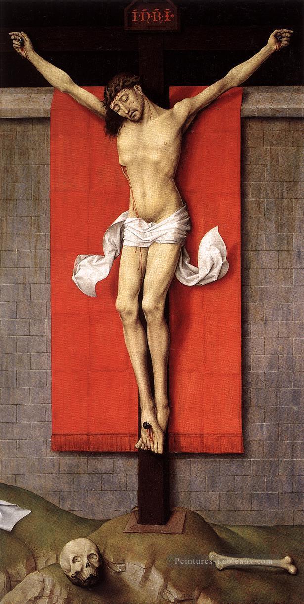Crucifixion Diptyque droite panneau peintre Rogier van der Weyden Peintures à l'huile